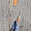 Miniatyrbillede 1 af 4: Stilful Tassel Strik Cardigan Poncho til Kvinder L Grå