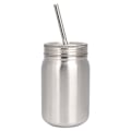 Miniatyrbild 1 av 8: Hushåll 700ml Rostfritt Stål Mugg Utomhus Vattenflaska Termisk Mugg med Lock Straw