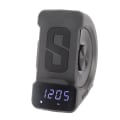 Miniatyrbilde 2 av 8: 3 i 1 Bluetooth-høyttaler PC ABS-vekkerklokke med trådløs lading for nattbord 10W grå