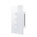 Miniatyrbillede 1 af 5: Tuya WiFi Hvid Smart Touch Kontakt 110-240V 2.5D Konkav Stil, C