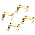 Miniatyrbillede 4 af 8: 4 stk holdbare legeringsfintunere strengjusteringsdele til 3/4 4/4 violin (guld)