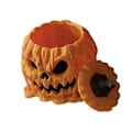 Miniatyrbillede 1 af 5: Halloween slikskål i resin med låg, græskar slikskål