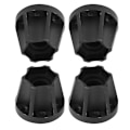 Pikkukuva 5 / 8: 4 kpl RC Car Wheel Hex Hubs Wheel Adapter Black Sopivuus SCX10 1/10 RC Crawler 1,9 tuuman 2,2 tuuman pyörälle 20 mm
