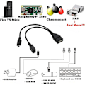 Pikkukuva 3 / 5: 2-pack Auvipal Micro USB OTG -sovitin power Firestickille, PlayStation Classicille ja muille