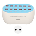 Miniatyrbilde 1 av 8: 160W 30-porters USB-ladestasjon, flere USB-skrivebordsladere for mobiltelefoner, digitale apparater, 100-240V EU-plugg