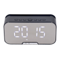 Miniatyrbild 6 av 8: Spegelsalarmklocka Bluetooth-högtalare Uppladdningsbar digital väckarklocka Bluetooth-högtalare 7 dagars batteritid Avloppsljudkvalitet