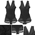 Miniatyrbillede 8 af 8: Buttock Lifting Tummy Control Body Shapewear Slimming Waist Trainer Girdle Bodysuit (Sort) M