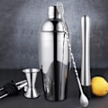 Miniatyrbild 6 av 8: Bartender Kit läckagesäker 304 rostfritt stål Bartending Tool 750ml Cocktailshaker Set för bar
