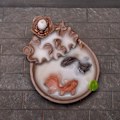 Miniatyrbillede 4 af 5: Håndlavet keramisk damkegle røgelsebrænder - lagret over et år