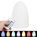 Miniatyrbilde 6 av 8: USB-lading LED Egg Nattlampe Fjernkontroll 16 RGB Farge Øyebeskyttelse Bordlys for hotellrom (10x15CM (Lading)