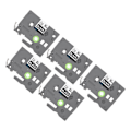 Miniatyrbillede 4 af 8: 5 stk Label Maker Tape 9mm Lamineret Vandtæt Farveægte Multi Purpose Labeler Tape til PT D210 PT D200 PT H110 PT D400 Hvid På Sort Bze 325