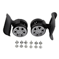 Miniatyrbilde 1 av 8: 1 par bagasjeskiftehjul Mute Swivel Koffert Bagasjehjul Reparasjonsdeler