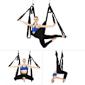 Miniatyrbillede 3 af 5: Silke Aerial Yoga Swing Sæt til Forbedrede Inversioner, Fleksibilitet, Core Styrke og Smertelindring Royal Blå