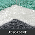 Miniatyrbillede 3 af 5: Skridsikker bademåtte, blød mikrofiber brusemåtte, maskinvaskbar absorberende, ekstra tyk brusemåtte til badeværelsessæt B