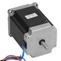 Miniatyrbillede 1 af 8: 57 Steppermotor 4 ledning 1,8NM 1,8° vinkel Lavstøjsmaskintransmissionsdele 24V 3A 72W57HS7630B4 Dobbeltaksel
