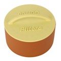 Miniatyrbillede 8 af 8: Kaffe filter opbevaringsholder letvægts silikoneholder anti-støv rund kaffe filter dispenser til hjem kaffebar karamel og ingefær