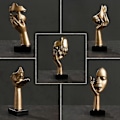 Miniatyrbilde 3 av 5: Nordisk Statue Abstrakt Resin Skrivebordsornamenter D