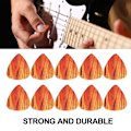 Miniatyrbild 3 av 8: 10 st Plast gitarr Plectrum Set Bas Ukelele Pick Musikinstrument Tillbehör
