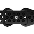 Miniatyrbillede 7 af 8: Justerbar urrem i silikone, to farver, åndbar, vandtæt urrem til Iwatch, kulsort 38mm / 1,5in 40mm / 1,57in 41mm / 1,61in