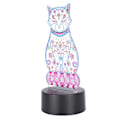 Miniatyrbild 3 av 8: LED-diamantmålning nattlampor akrylfärgändring touch USB 3D-gåvor DIY heminredning