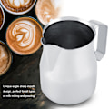 Miniatyrbilde 6 av 8: Rustfritt stål kaffekanne melkeskummingspotte Espresso Latte Art Style Pitcher(550ml)