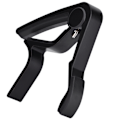 Miniatyrbillede 1 af 3: Bærbar Quick Change Tune Clamp Håndholdt Tuner Capo til Folk Guitar Sort