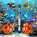 Miniatyrbillede 8 af 8: Justerbar Akvarie Termostat Vandtæt Nedsænkelig Termostatvarmer Automatisk Termostat Fiskekum Opvarmningsstang