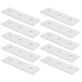 Miniatyrbillede 5 af 8: 10 stk. aluminium flad forbindelsesplade flad lige reparationssamlingsplader 4040-3 hul