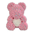 Pikkukuva 5 / 5: Dropshipping 40cm Ruusu Karhu Sydän Keinotekoinen Kukka Ruusu Nallekarhu Naisille Ystävänpäivä Häät Syntymäpäivä Joululahja TiffanywhiteH 25CM