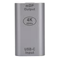 Miniatyrbillede 1 af 8: Type-C hun til MiniDP hun-adapter Bærbar USB-C-adapter High-Definition computer-tv-kabel
