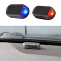Bil Solenergi Simulerad Dummy Alarm Varning Anti Stöld LED Blinkande Säkerhetsljus