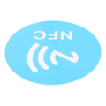 Miniatyrbilde 7 av 8: 20 STK NFC-klistremerker PET 40 mm lette lesbare skrivbare NFC-etiketter Telefonbaksideklistremerker Blå