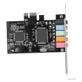 Miniatyrbild 4 av 8: PCI-E 5.1 ​​ljudkort CMI8738 Chip Stereo ljudkort stöd för Windows 7 för stationär dator