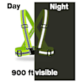 Miniatyrbillede 2 af 5: Høj synlighed sikkerhedsveste - 2-pak, fluorescerende grøn