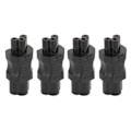 Miniatyrbild 8 av 8: 4st IEC320 C6 till IEC320 C5 power IEC320 C6 till C5 power Adapter Kontaktomvandlare för bärbar dator