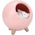 Miniatyrbillede 1 af 5: Kat Kæledyrshus Bordlampe, Sød Kat Natlampe Lille Kæledyrshus Dobbelt Strøm USB Opladning LED Natlampe Soveværelse Belysning Atmosfære Lampe (Pink)