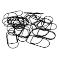 Miniatyrbillede 3 af 8: 20 stk smarte papirclips store sorte plastikbeklædte tråd Multi-purpose søde papirclips til hjemmeskolekontoret