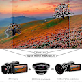 Miniatyrbilde 2 av 5: Profesjonell 37mm Makro+72mm Vidvinkelobjektiv 0.39X Full HD kompatibel med 4K videokamera
