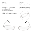 Miniatyrbilde 7 av 8: Bærbare lesebriller Visual Fatigue Relief High Definition presbyopiske briller med etui (+4,00 )