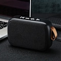 Miniatyrbild 5 av 8: Mini Bluetooth högtalare Stereo Subwoofer Support Minneskort Bärbar trådlös högtalare med handrem Svart