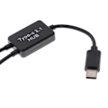 Miniatyrbild 2 av 5: 2 x USB 3.1 Typ C Hane till Hona Dubbel USB 2.0 2 i 1 OTG HUB Adapterkabel