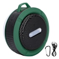 Miniatyrbild 1 av 8: C6 Bluetooth-högtalare med sugkopp karbinhake vattentät mini-subwoofer för utomhussporter Grön