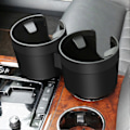 Miniatyrbilde 3 av 5: Vannkoppholder Dobbel Støtte Utvidbar Base Elastisk Pad Organizer 2 i 1 Bil Vannkoppforlenger for bil