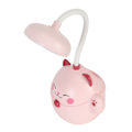 Miniatyrbillede 6 af 8: Sød skrivebordslampe Bærbar Natlampe Bærbar Foldbar Lys USB Genopladning LED-lys Øjenbeskyttelse Læselampe Pink