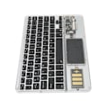 Miniatyrbilde 4 av 8: Trådløst Bluetooth-tastatur Multifunksjonelt akryltastatur for Windows for Android for IOS Svart