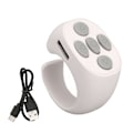 Miniatyrbillede 1 af 8: Smart Ring Controller Bluetooth 5.3 Trådløs Fjernbetjening Sidevender til Tik Tok Elektronisk Bog Hvid