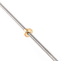 Miniatyrbilde 8 av 8: T8 8mm Trapesformet rustfritt stål gjengestang blyskrue og messingmutter for 3D-skriver 500mm
