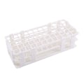 Miniatyrbillede 1 af 8: 1 stk. reagensglasstativ i plast med 60 huller, holder, opbevaringsstativ, laboratorium, 3 lag, 16 mm hul