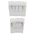 Miniatyrbillede 3 af 8: Dobbeltsidet highlighter 25 farver hurtigtørrende ergonomisk vandbaseret farve highlighter til skolekontor kunstafdeling