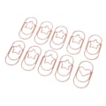 Miniatyrbillede 8 af 8: 100 stk. rosegold stjerne papirclips - skridsikker, rustforebyggende, søde papirclips til kontor og skole